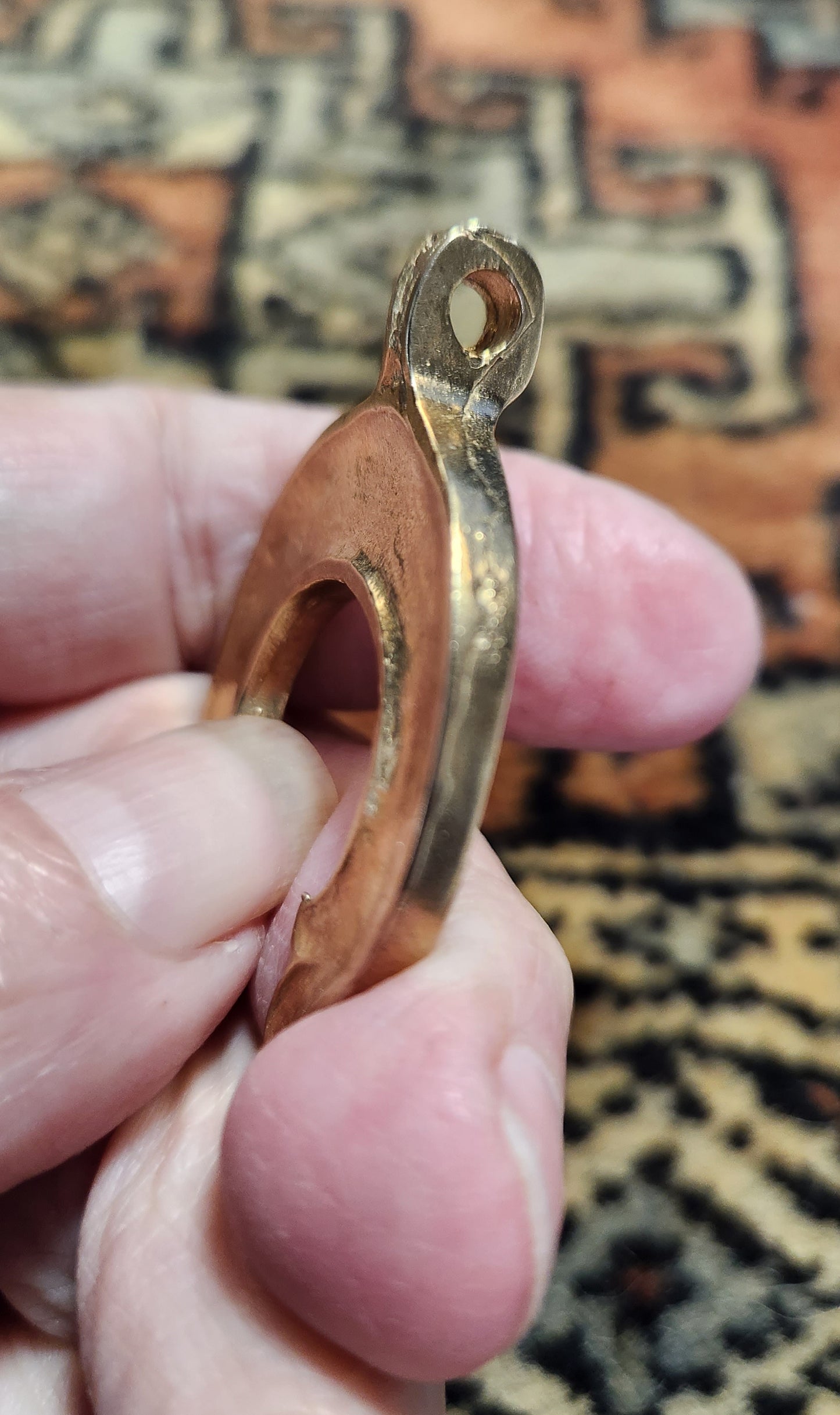 Lunula / Lunitsa with Double Dragon Zoomorphic Animal Heads - Slavic Pagan - 5010B