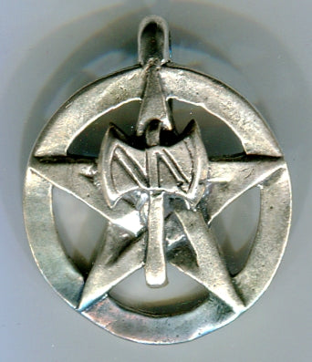 Pentagram with Labrys - 5524S