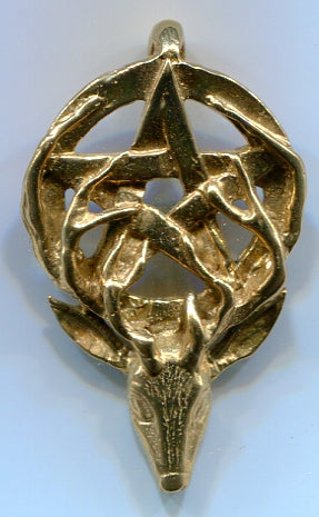 Stag Head with Pentagram - 5535B