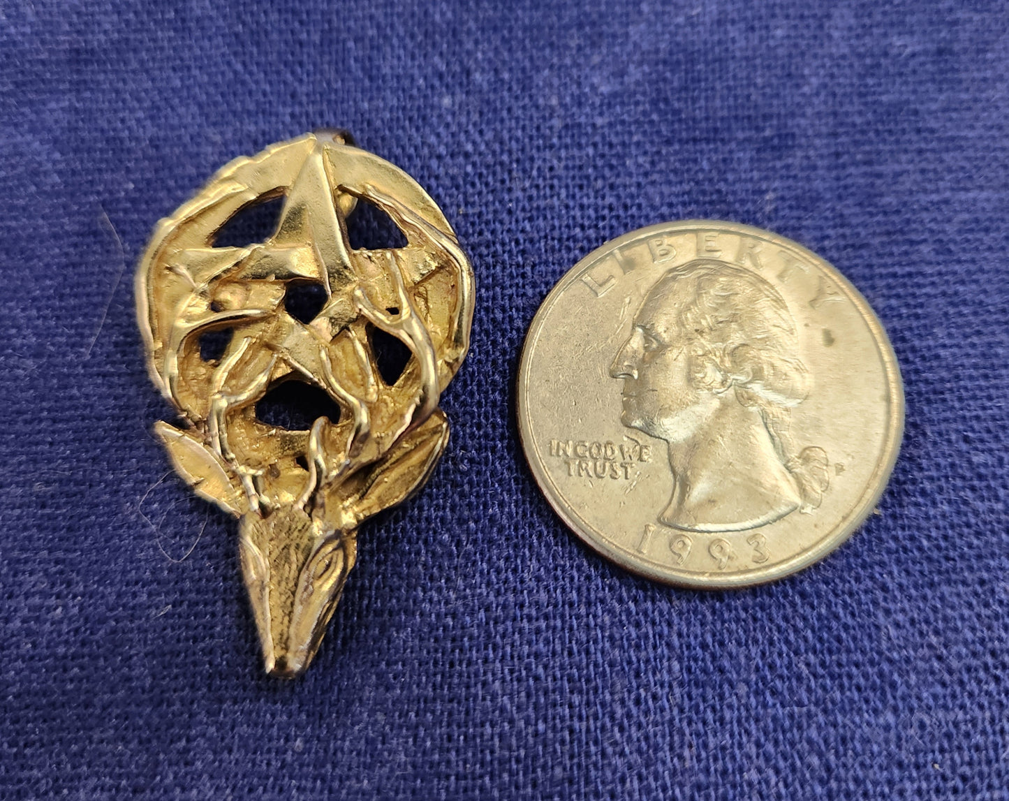 Stag Head with Pentagram - 5535B