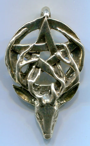 Stag Head with Pentagram - 5535S