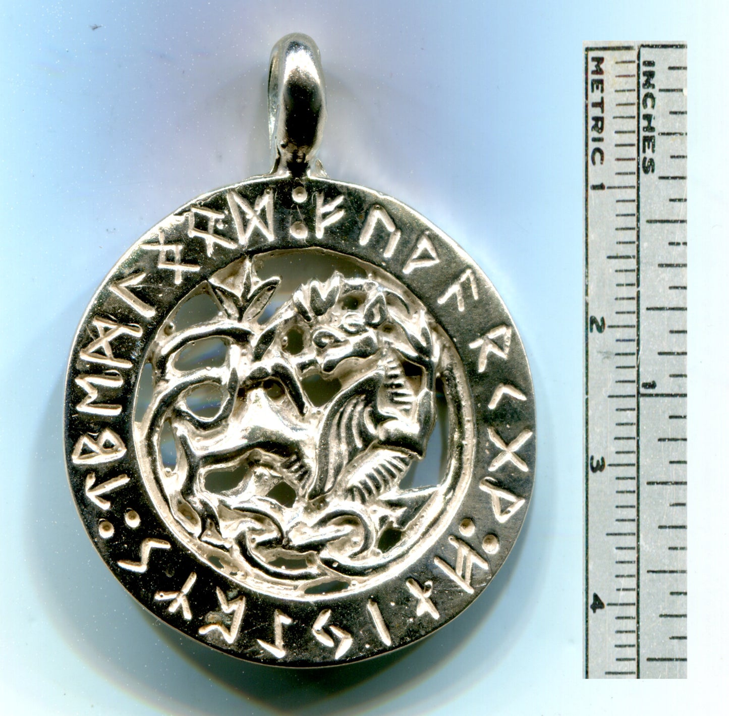 Dragon with Futhark Rune Ring - 5126S