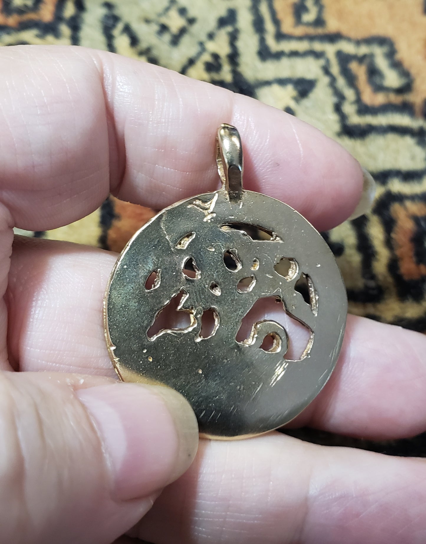 World Tree with Futhark Ring - Bronze - 5130B