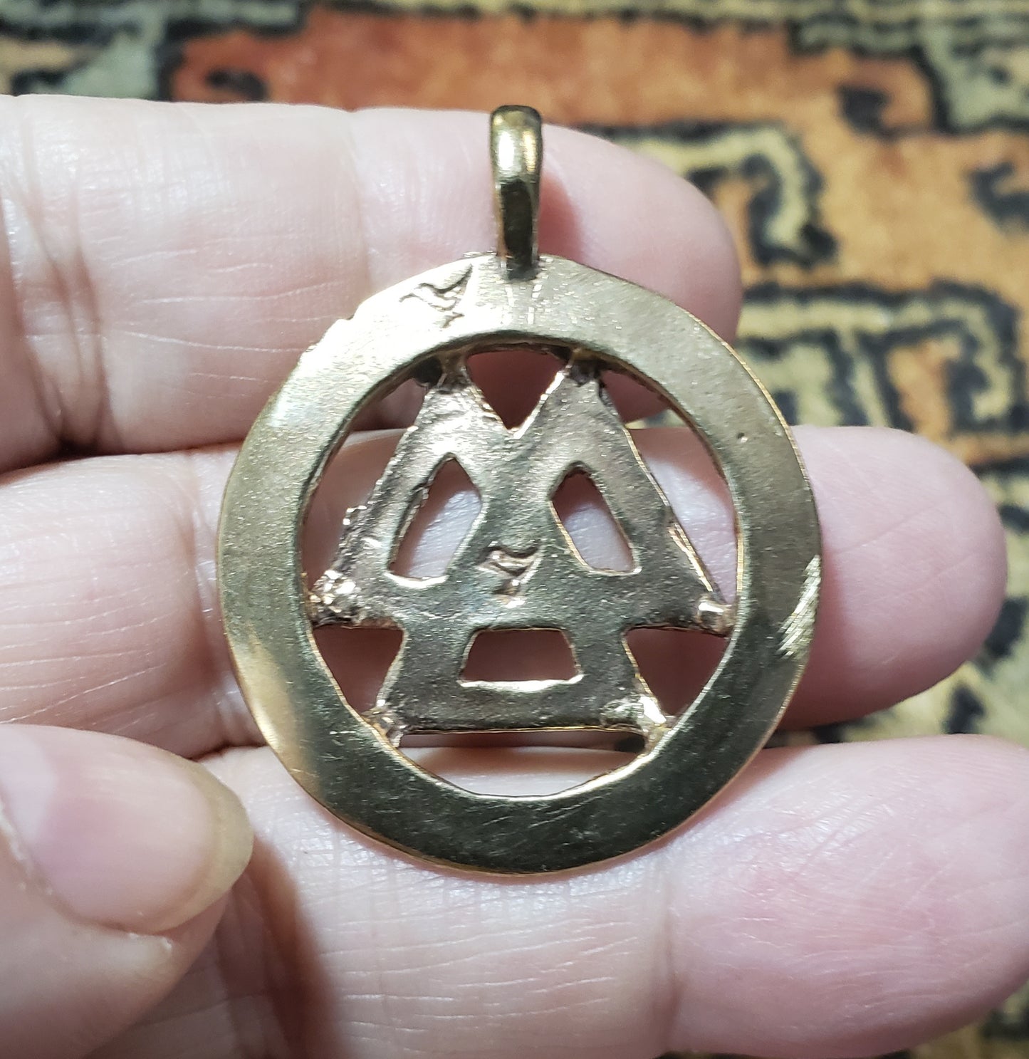 Valknut w Rune Ring - 5141B
