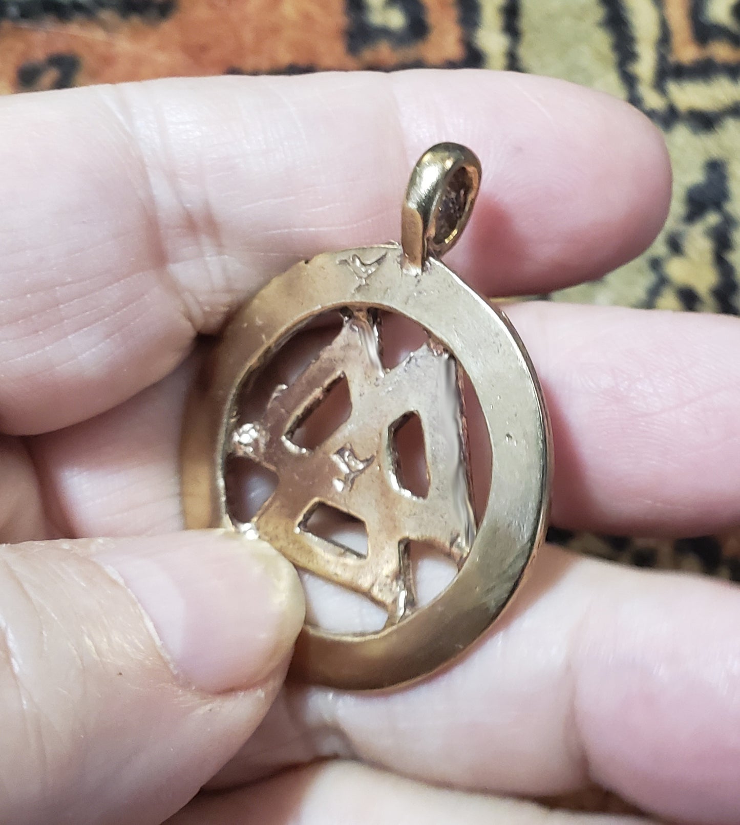 Valknut w Rune Ring - 5141B