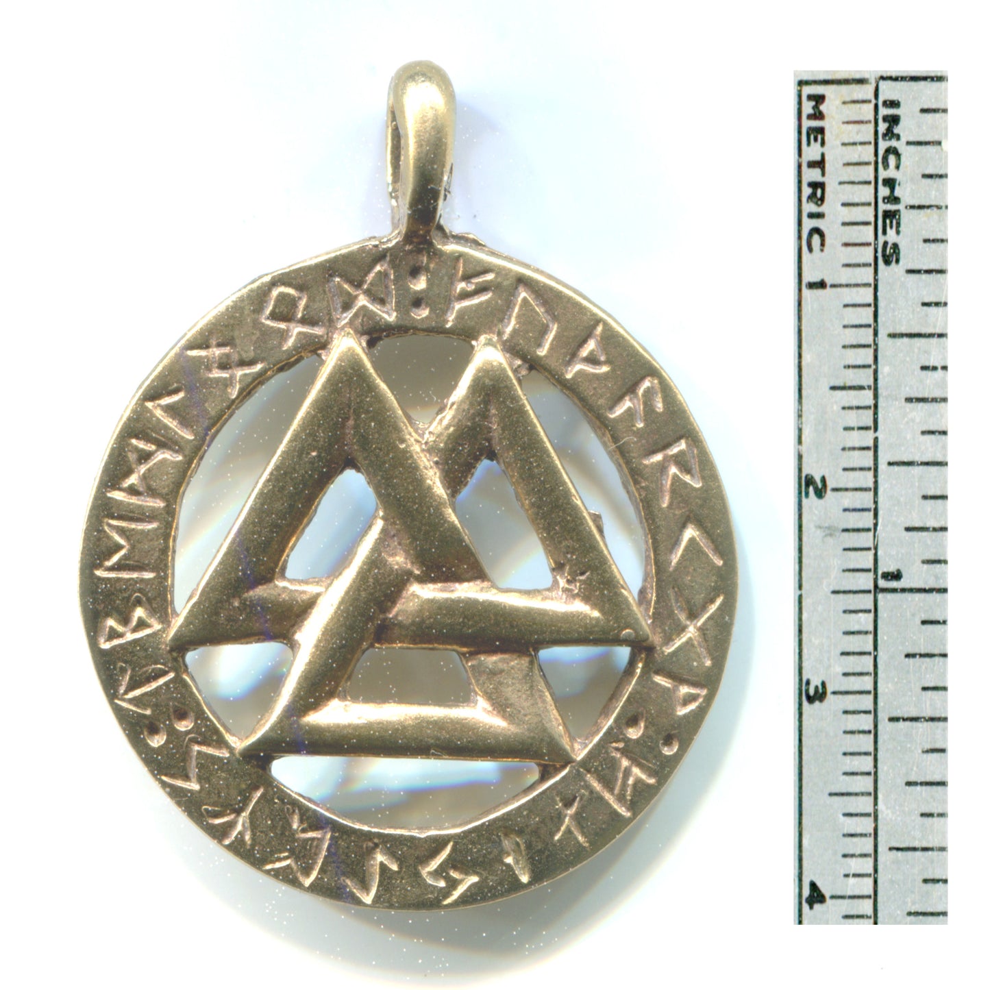 Valknut w Rune Ring - 5141B