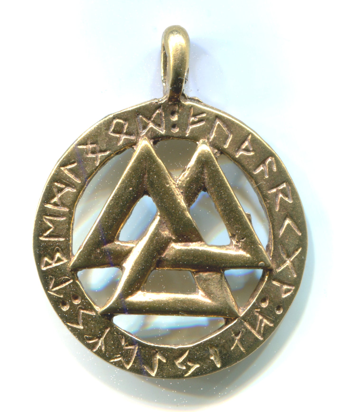 Valknut w Rune Ring - 5141B