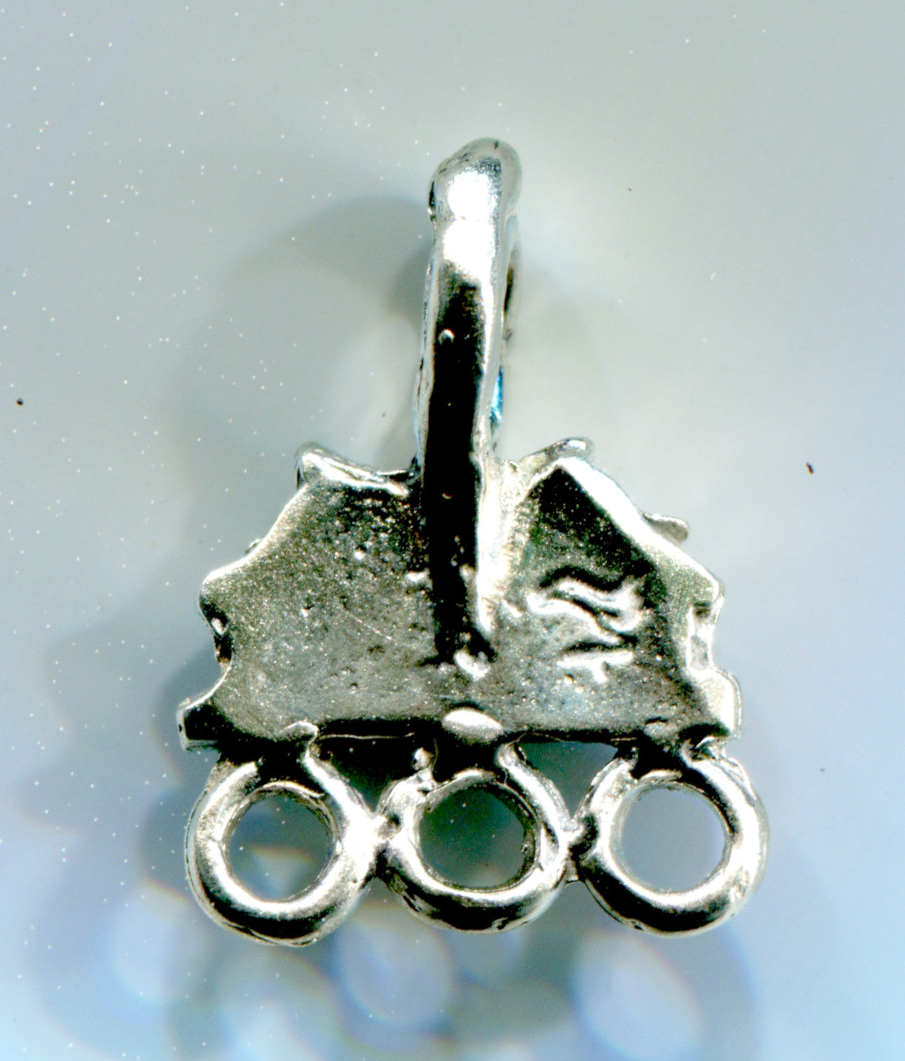 Bead Hanger - Double Horse Head with Triple rings - 5307S