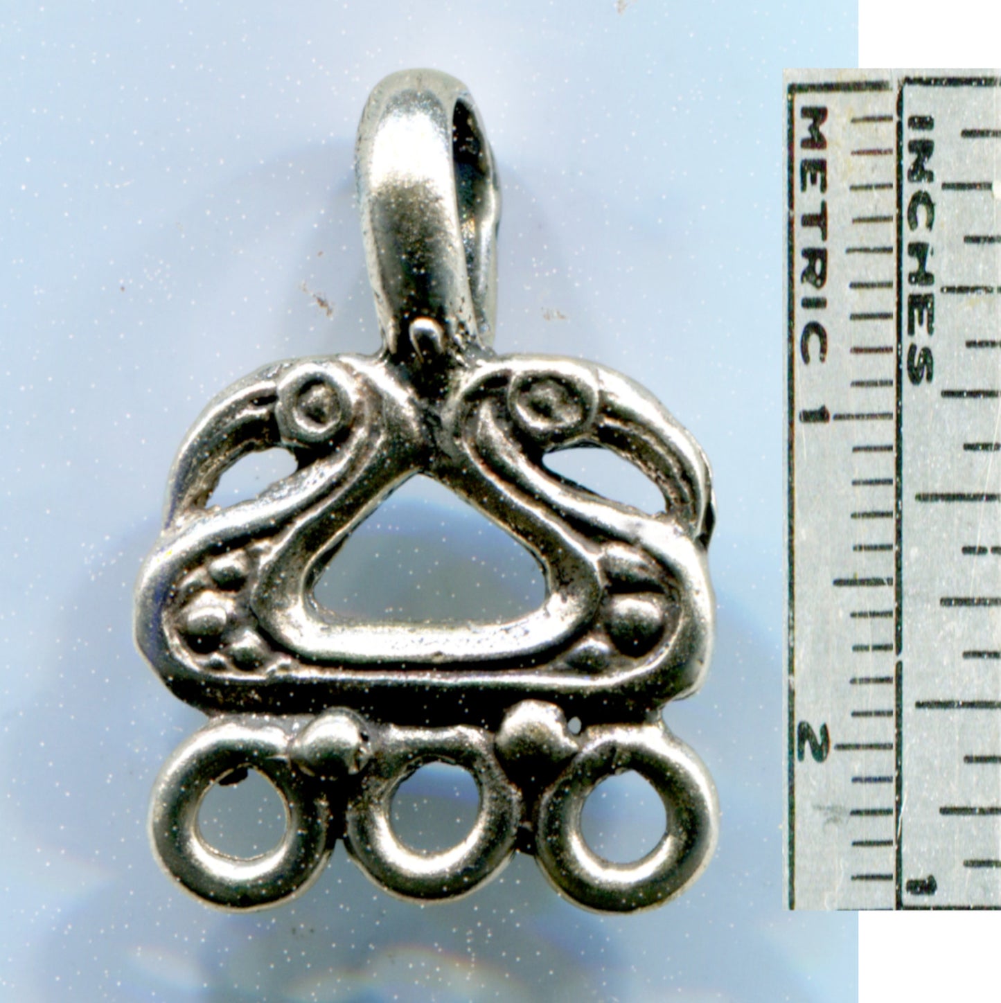 Bead Hanger - Double Bird Head with Triple Rings - 5309S