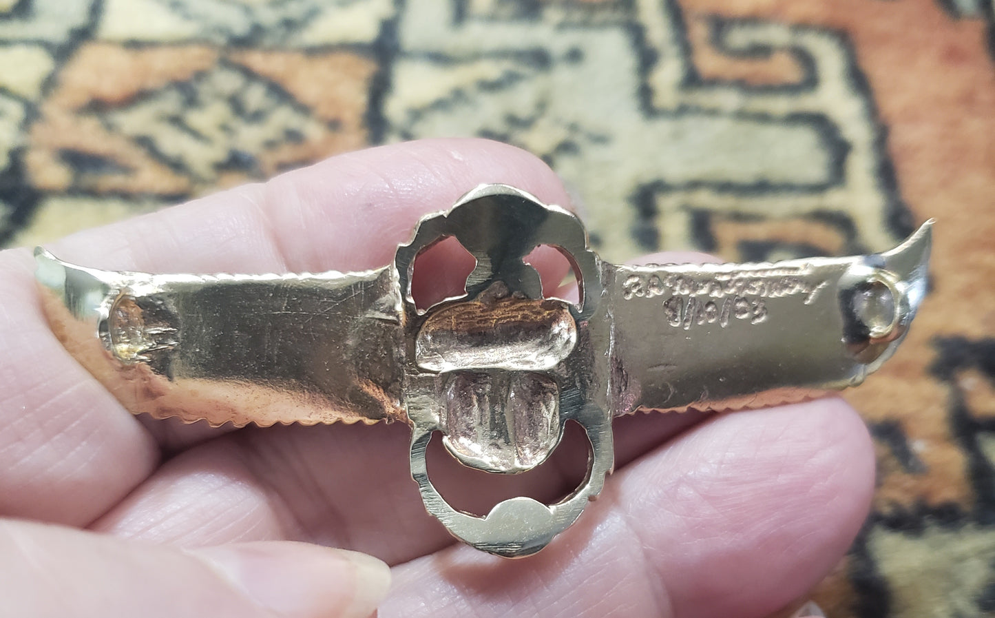 Winged Scarab Choker - 5338B