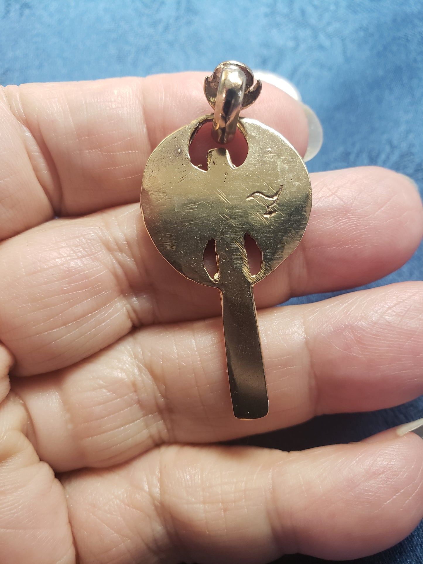 Moon Labrys Pendant with Sun/Moon Bale - 5705B