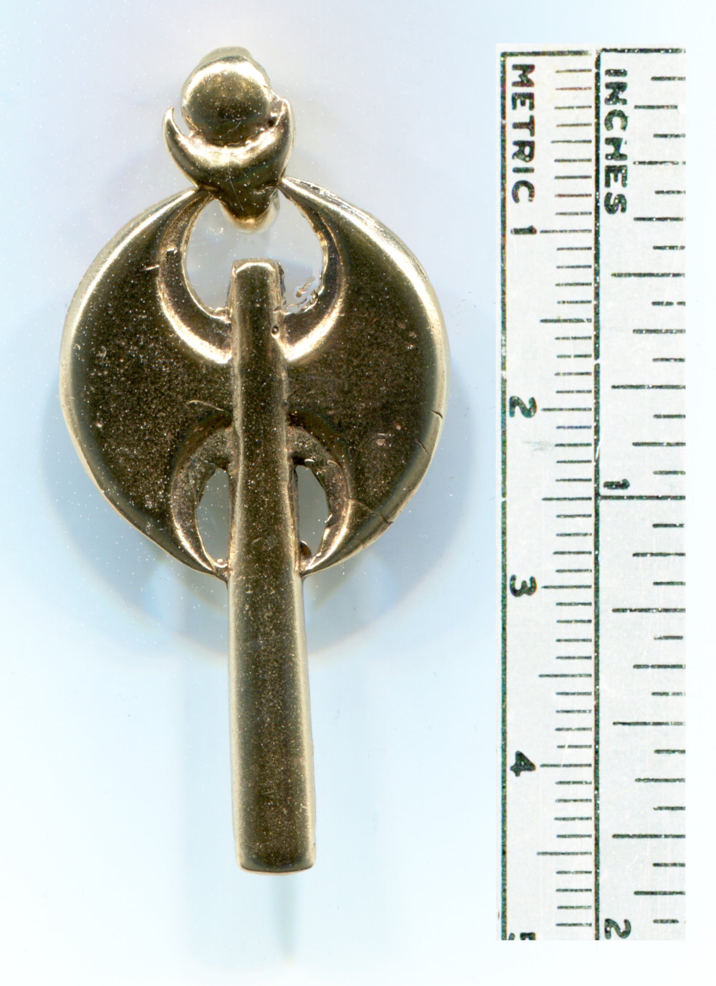 Moon Labrys Pendant with Sun/Moon Bale - 5705B