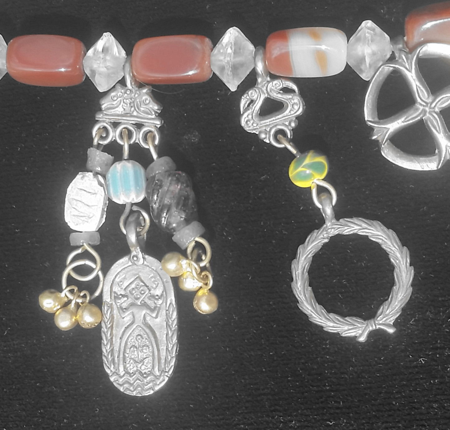 Bead Hanger - Double Horse Head with Triple rings - 5307S