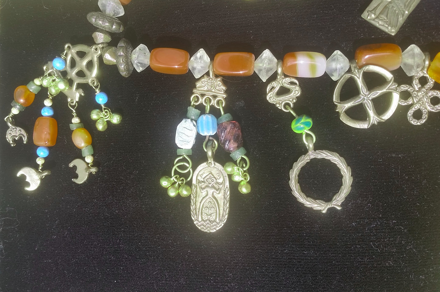 Bead Hanger - Double Horse Head with Triple rings - 5307S