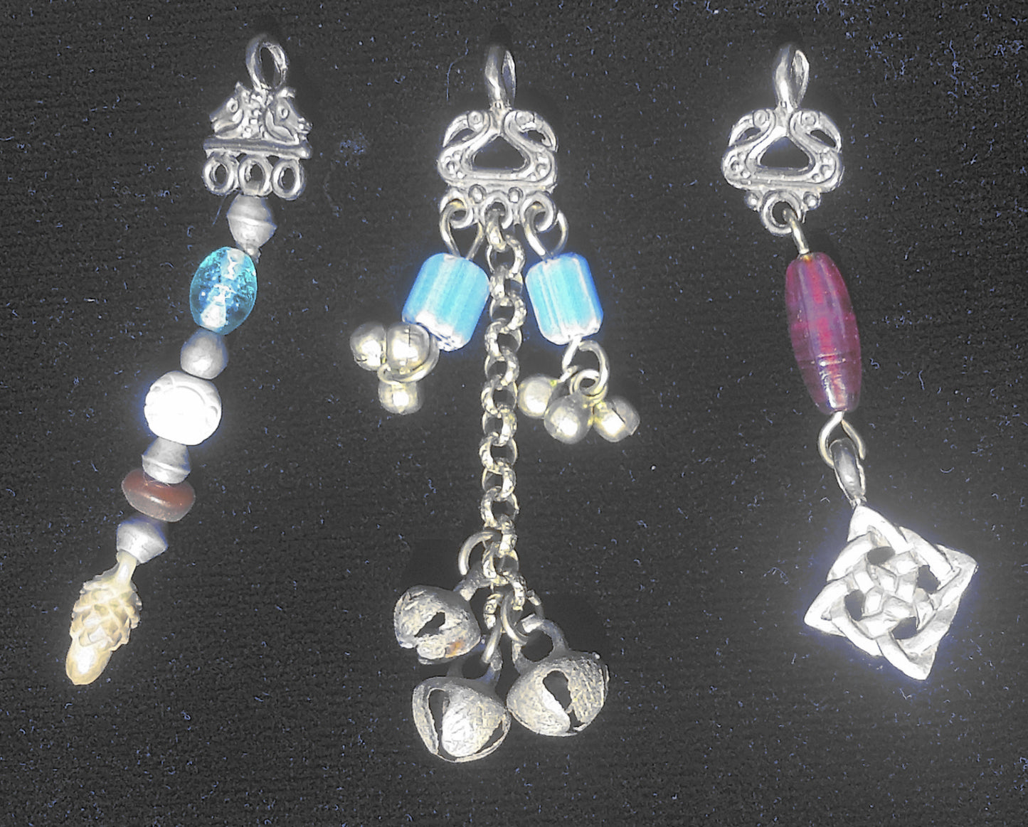 Bead Hanger - Double Horse Head with Triple rings - 5307S