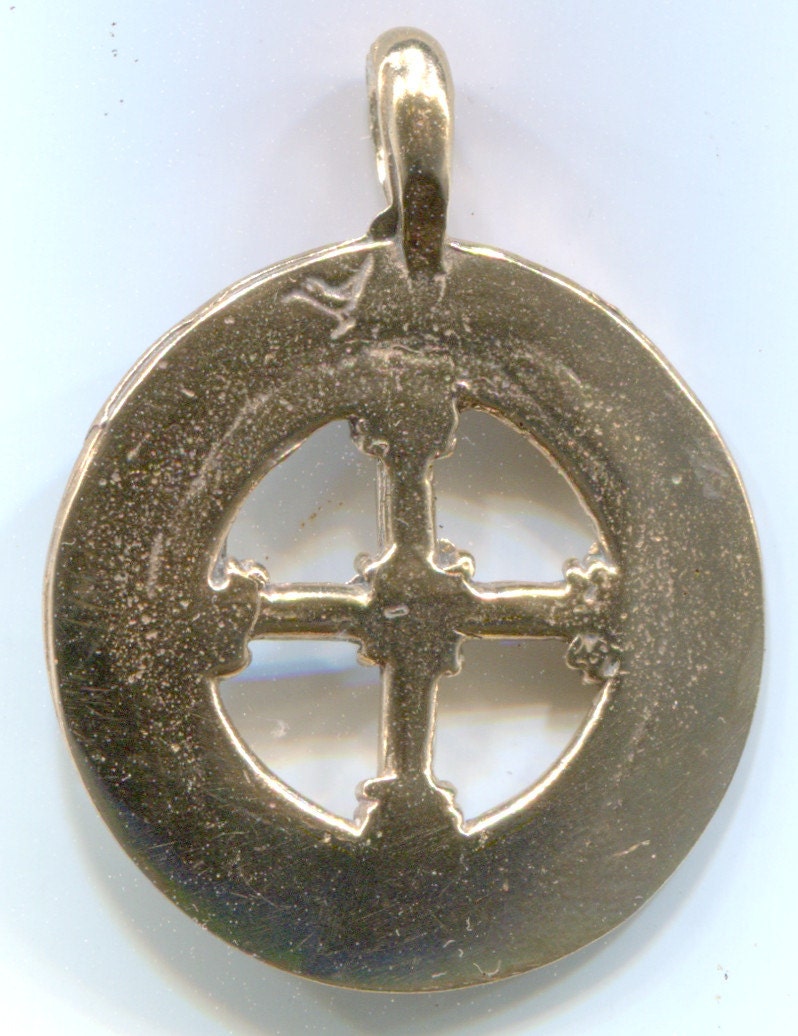 Solar Cross with Futhark Ring - 5160B