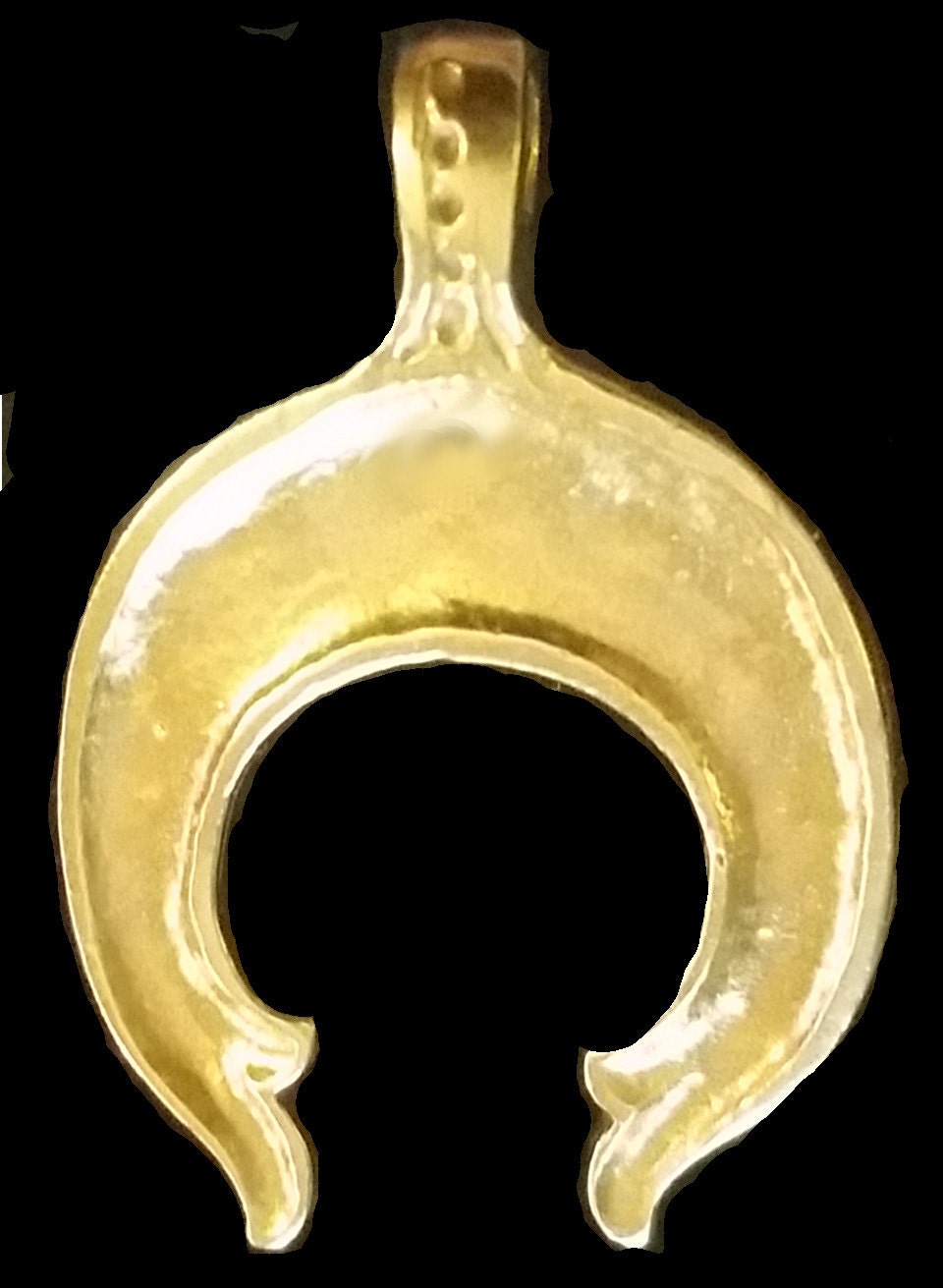 Lunula / Lunitsa with Double Dragon Zoomorphic Animal Heads - Slavic Pagan - 5010B