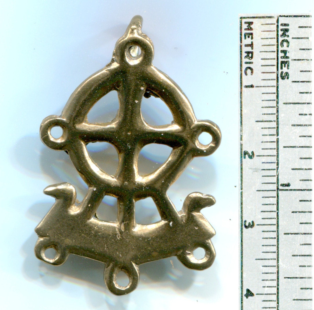 Norse / Viking Chatelaine / Bead Hanger - Solar Cross - Sunboat - 5129B