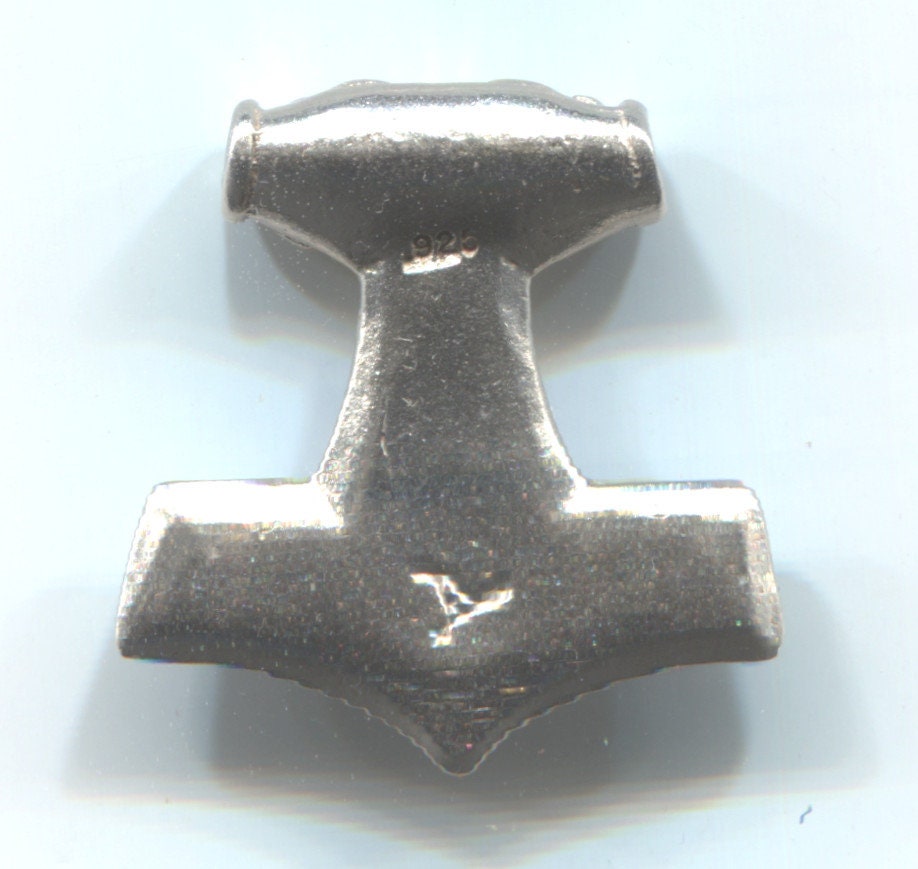 Raven Thor's Hammer with Garnet - 5101S-AG