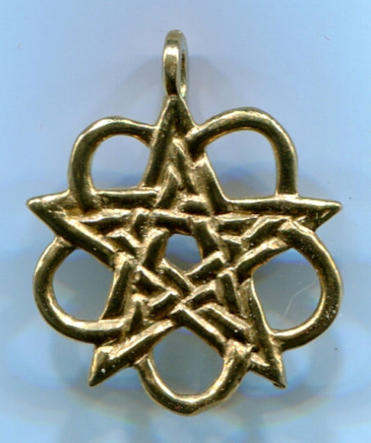 Celtic Knotwork Pentagram - 5512B