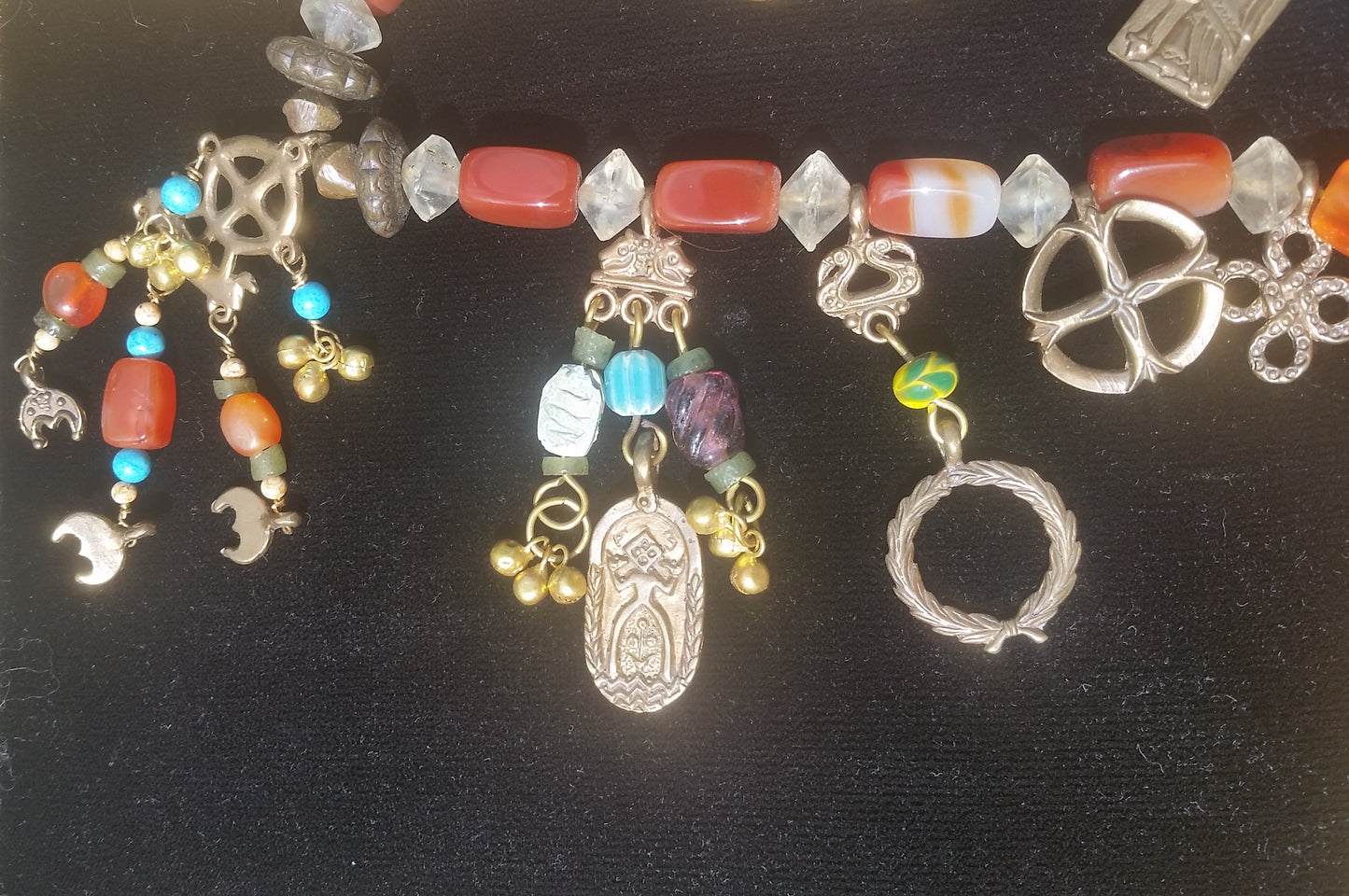Bead Hanger - Borre Style Cat with Single Ring - 5312S