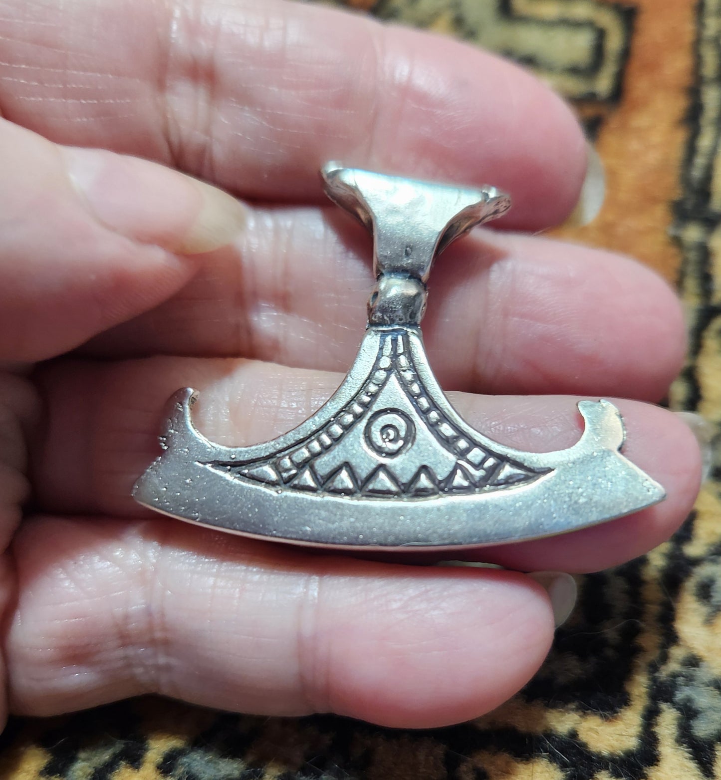 Perun's Axe - Wide - Lg - Silver - 5004S