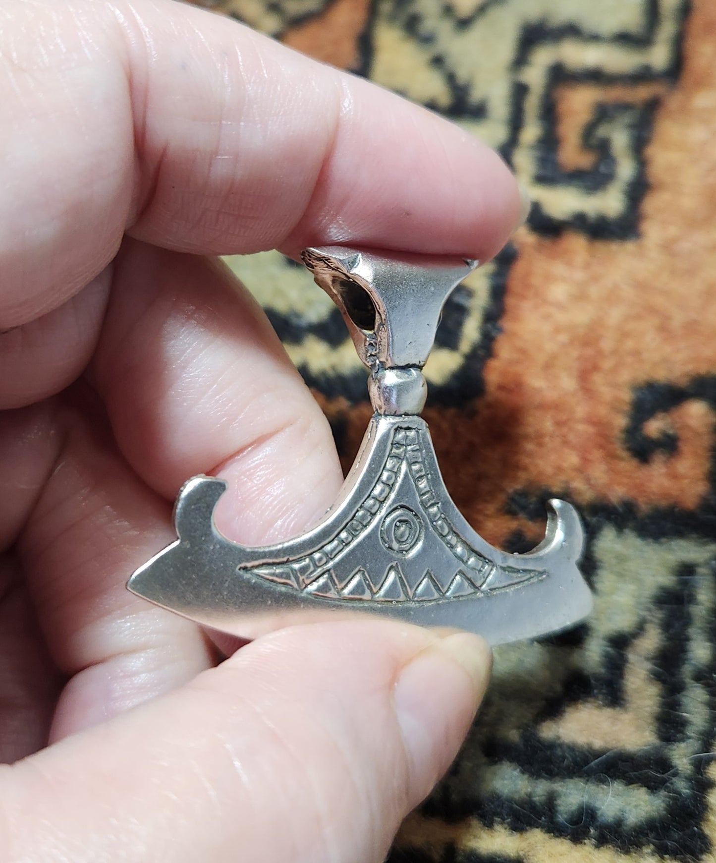 Perun's Axe - Wide - Lg - Silver - 5004S