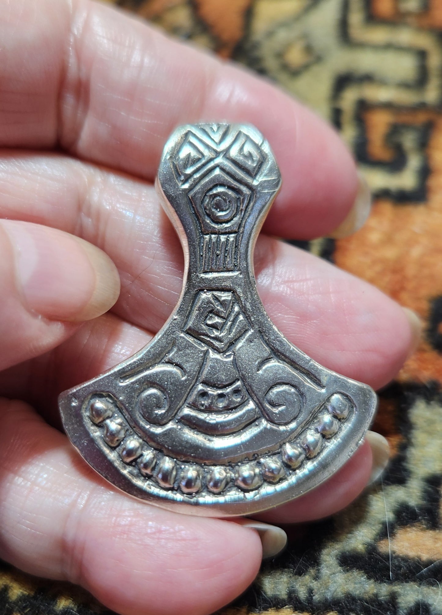 Norse / Slavic - Perun's Axe - Thor's Hammer - Borre Style - 5120S