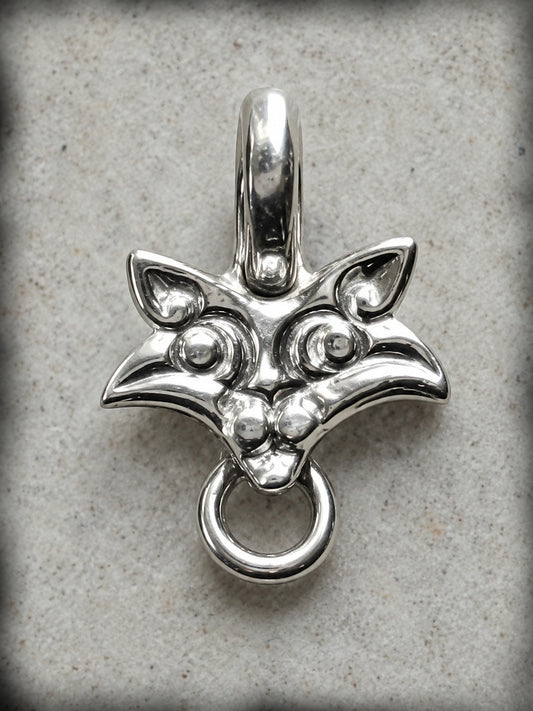 Bead Hanger - Borre Style Cat with Single Ring - 5312S
