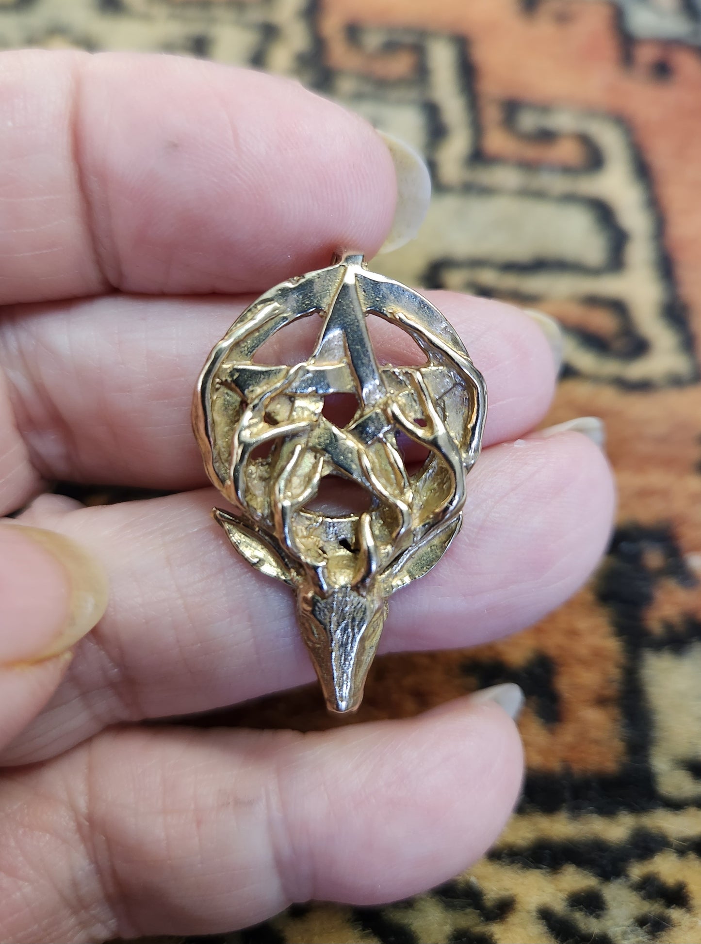 Stag Head with Pentagram - 5535B