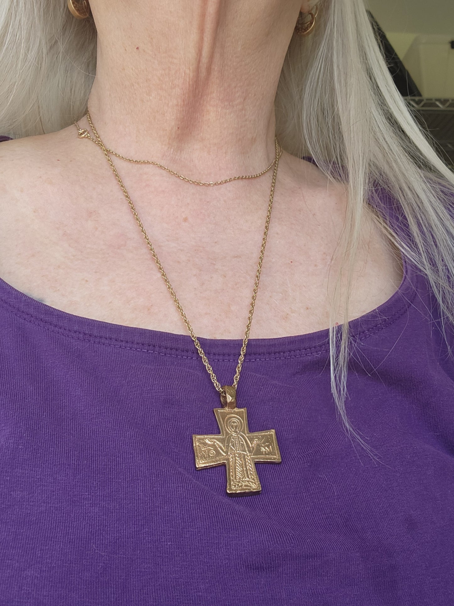 Marian Pilgrim’s Cross Pendant - 6026-B
