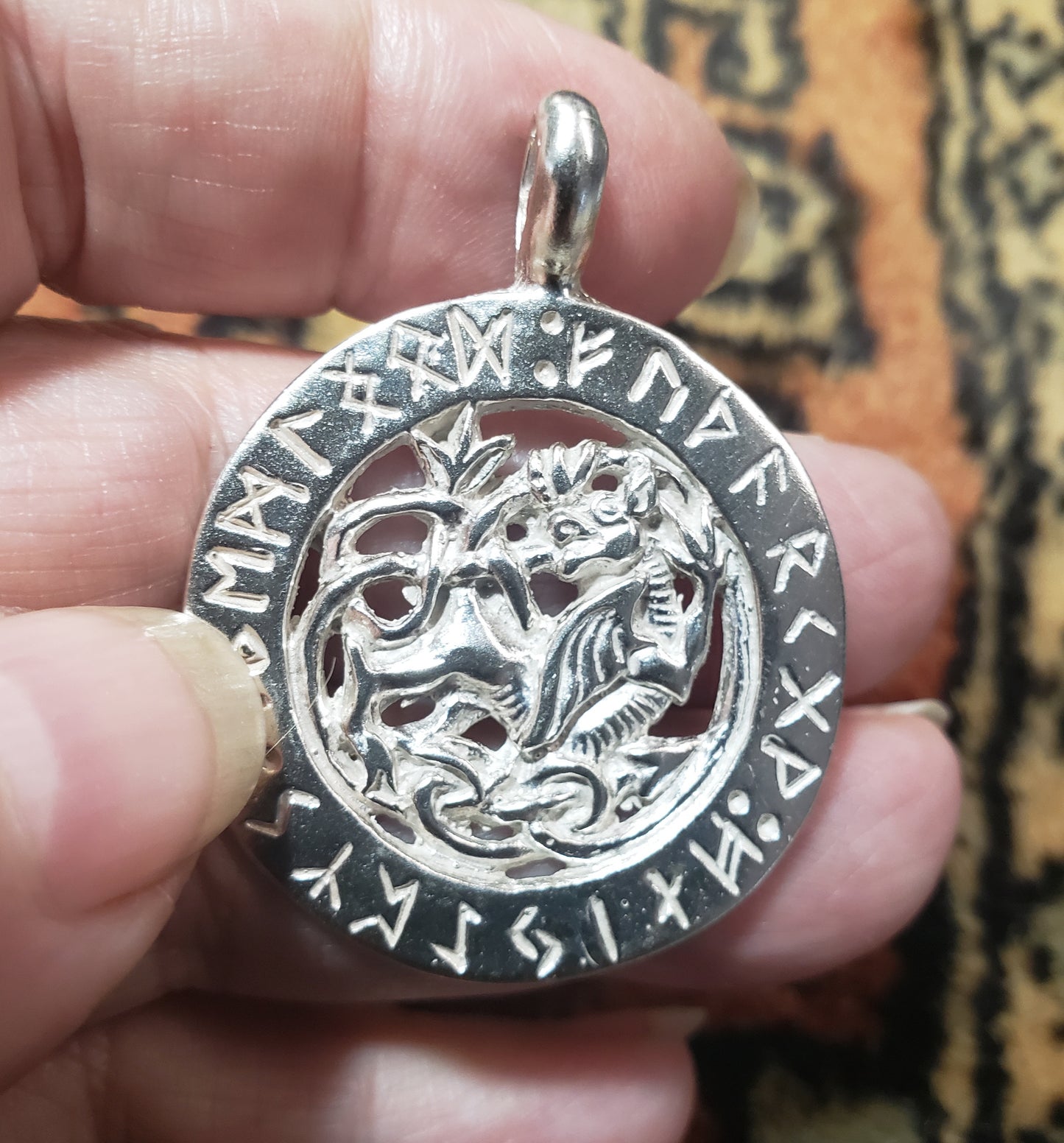 Dragon with Futhark Rune Ring - 5126S