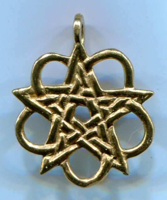 Celtic Knotwork Pentagram - 5512B